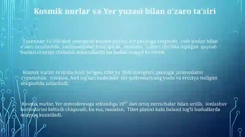 Kosmogenik relyef shakllari 3