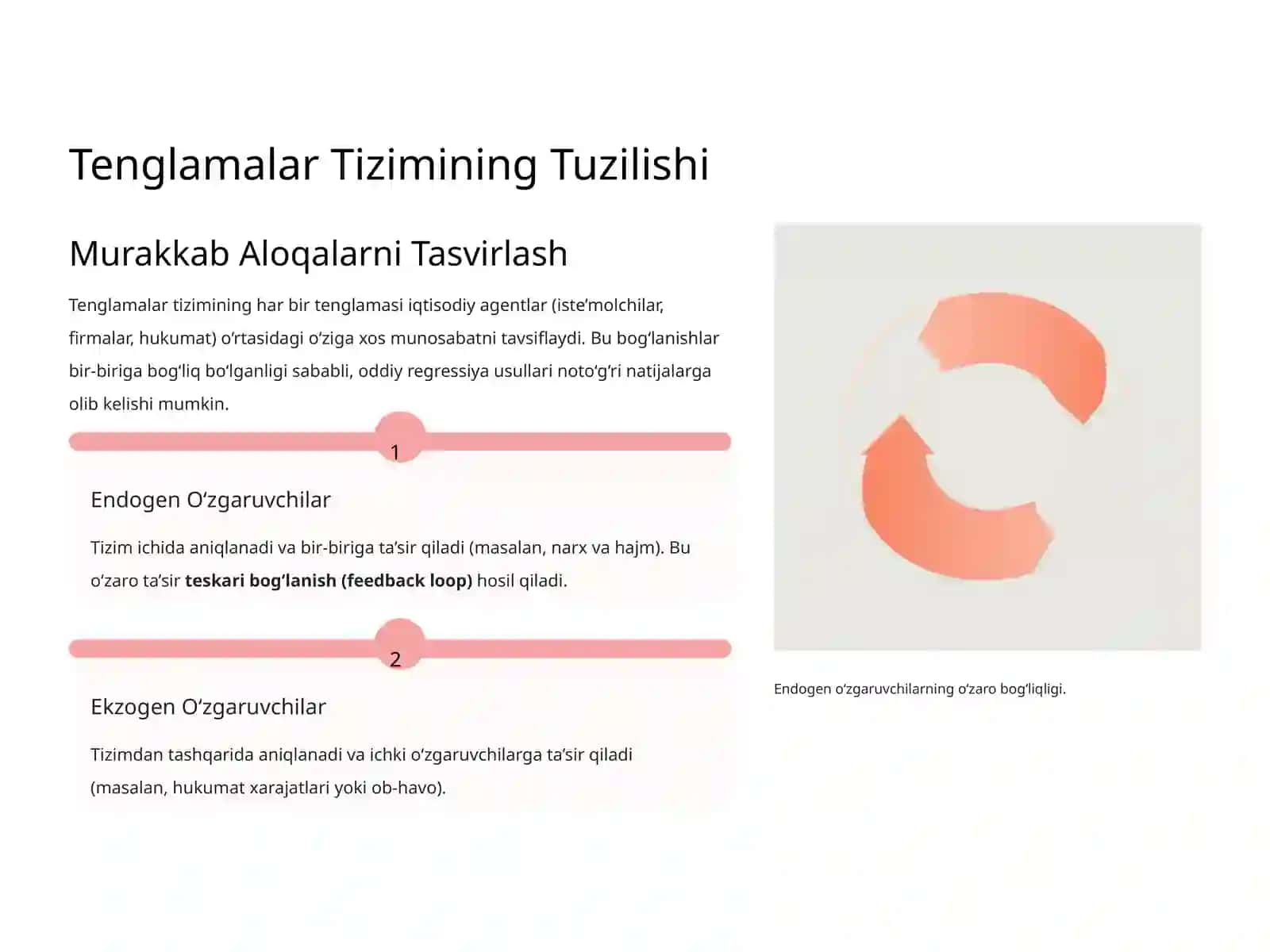 Tenglamalar Tizimi Ko‘rinishidagi Ekonometrik Model 3