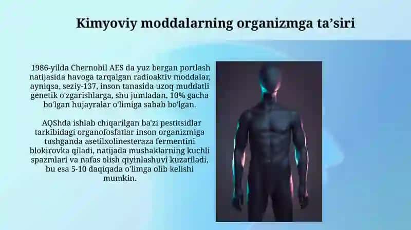 Tabiiy va sun'iy omillar ta'sirida inson organizmida sodir boʻladigan fiziologik oʻzgarishlar 3