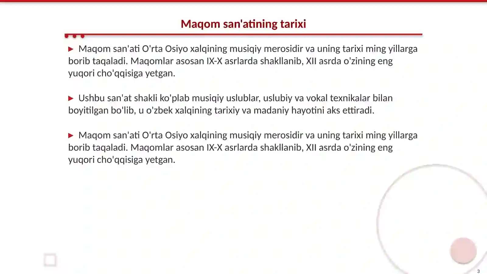 Maqom va ozbek dostonlari haqida 3