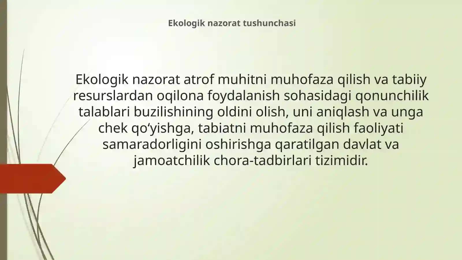 Ekologik nazorat Qonuni 3