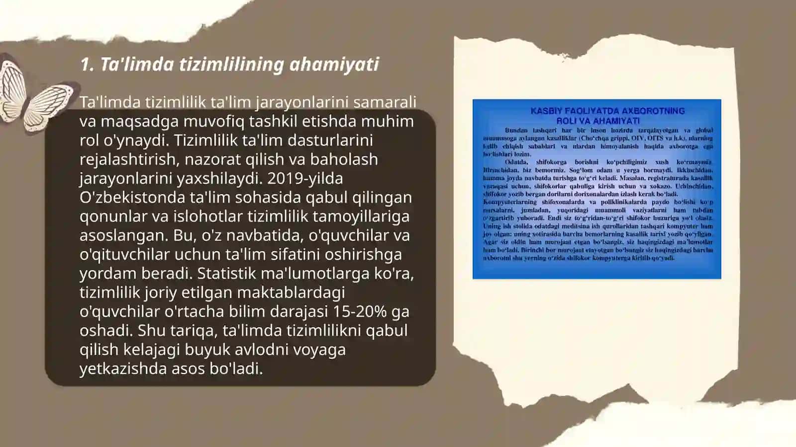 Ta'limning tizimlilik va izchillik prinsiplarini amalga oshirish qoidalari 3