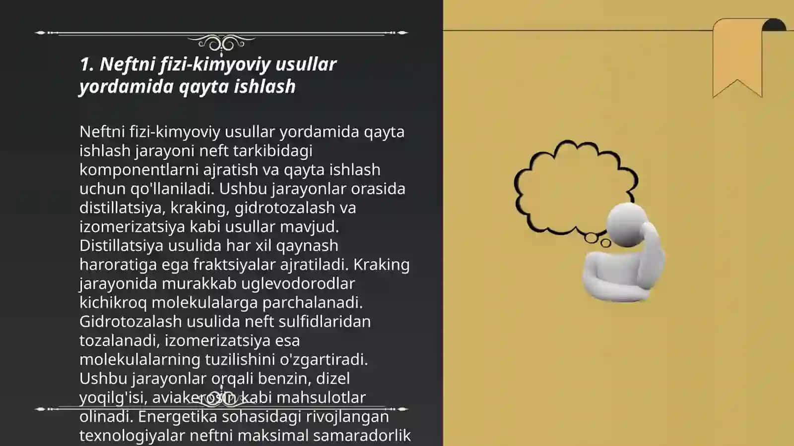 Neftni fizi-kimyoviy usullar yordamida qayta ishlash 3