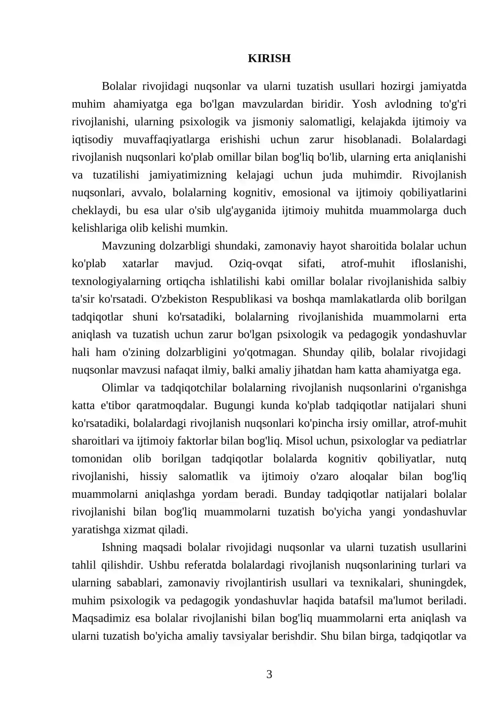 Bolalar rivojidagi nuqsonlar va ularni tuzatish uaullari 3