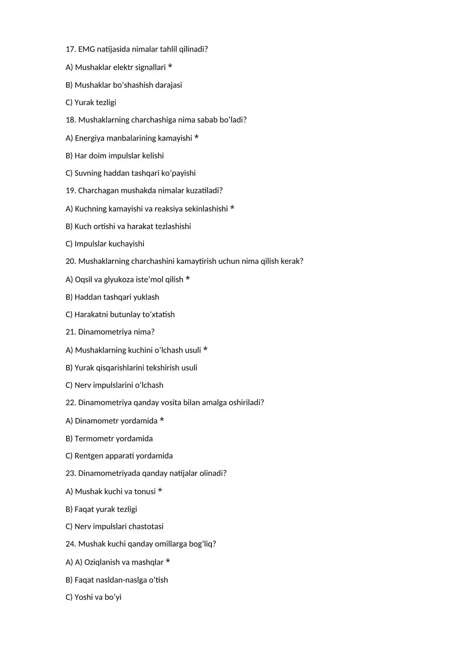 Mushaklarning xususiyatlari 3