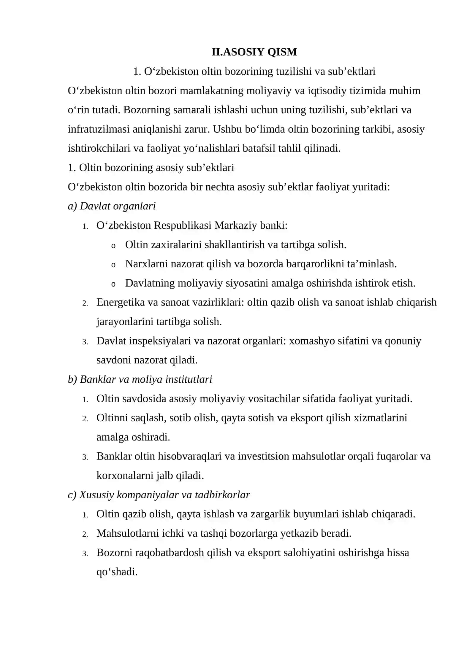 O'zbekiston respublikasi Oltin bozori 3