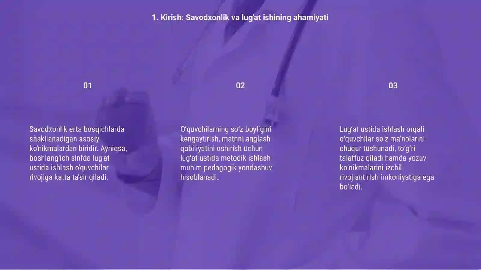 Boshlang’ich sinf o'qish savodxonligi darsida o'quvchilarni lug'at ustida ishlashga o'rgatish metodikasi 3