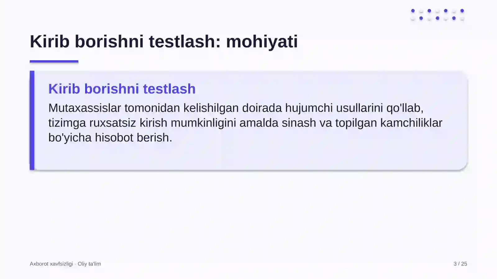 Avtomobilsozlik sanoatida kirib borishni testlash 3