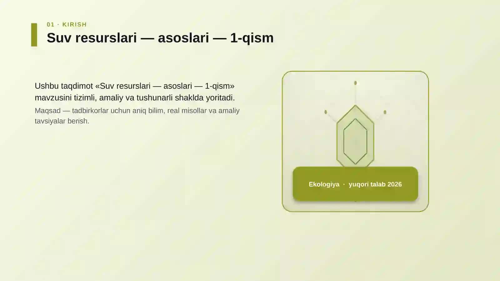 Suv resurslari — asoslari — 1-qism 3
