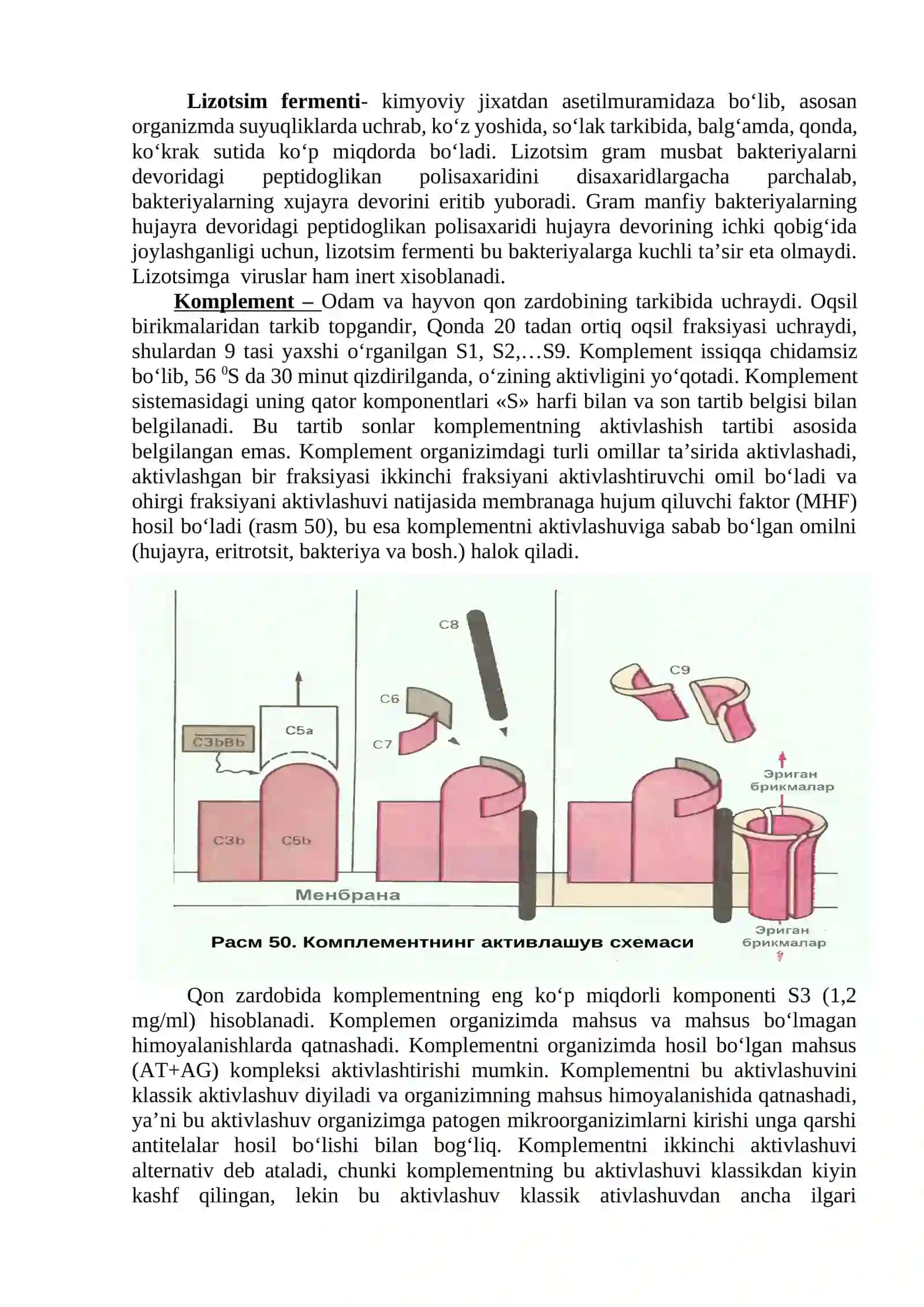 Immunitet. Immun tizimining tuzilishi va funksiyalari. Tug‘ma immunitet mexanizmlari (komplement, fagositlar va boshq.). Antigen namoyish qiluvchi hujayralar 3