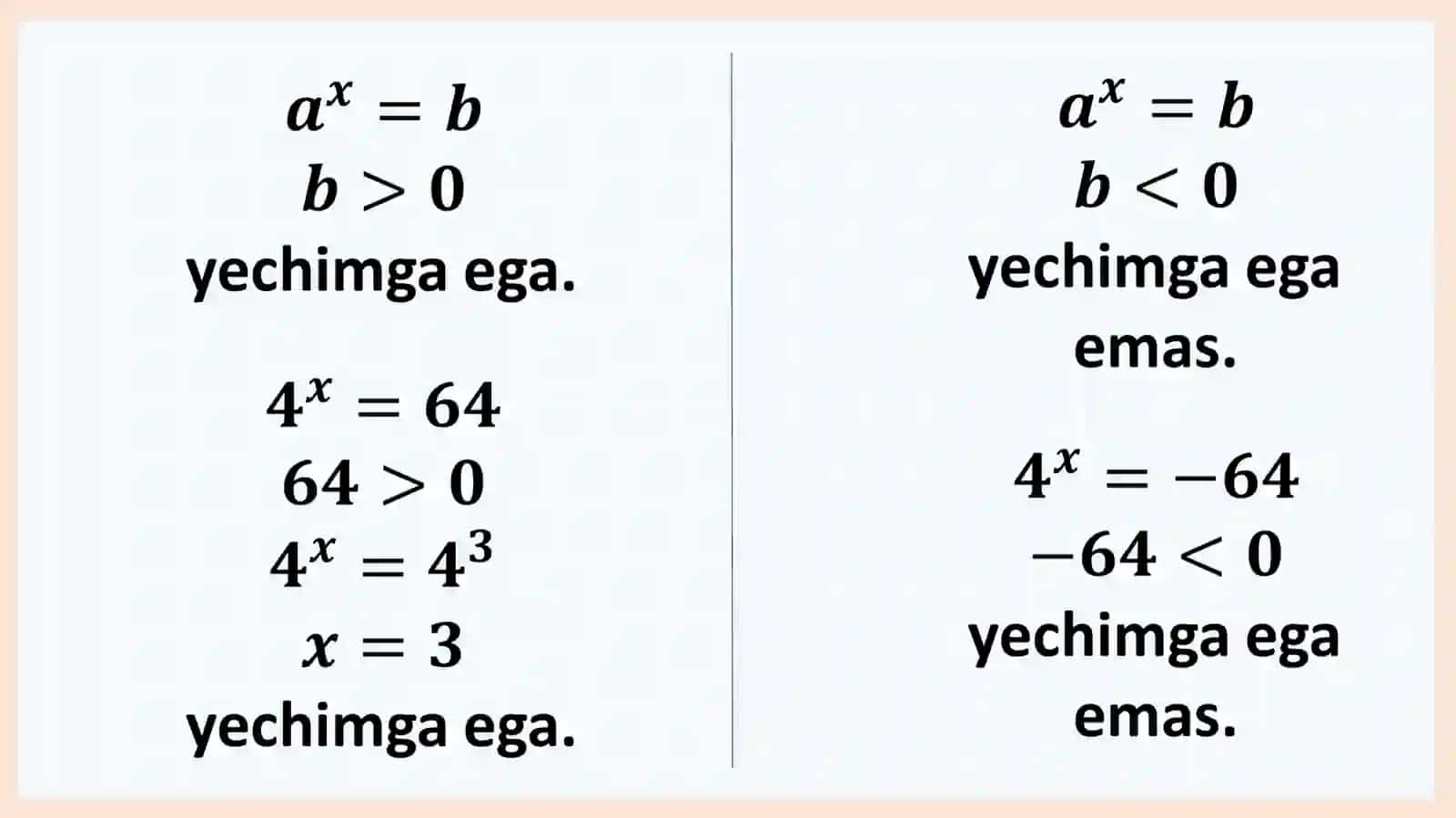 Ko‘rsatkichlitenglama vatengsizliklar 3