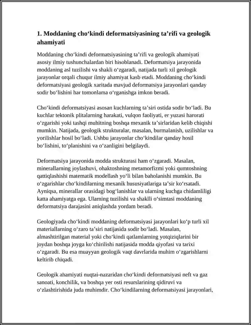 MODDANING CHOʻKINDI DEFORMATSIYASI UNING GEOLOGEK AHAMIYATI 3