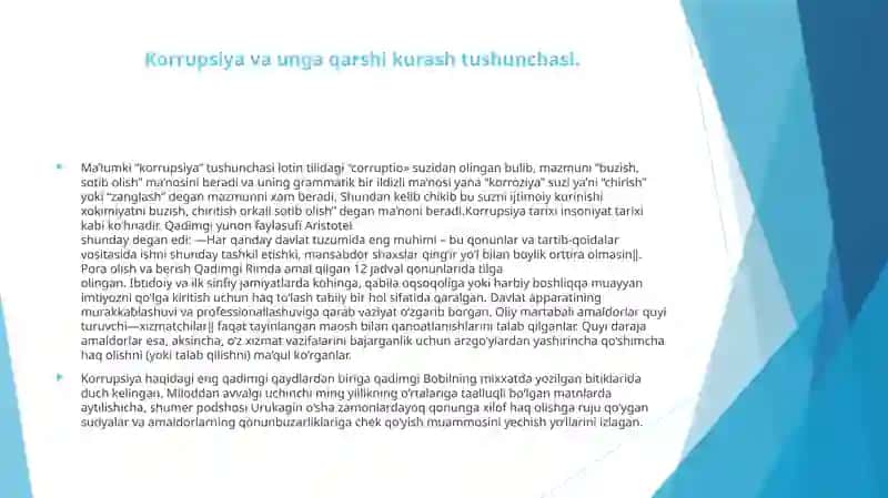 Korrupsiyaga qarashi kurash agentligi tashkil etilishining zarurati va jamiyatdagi ahamiyati 3