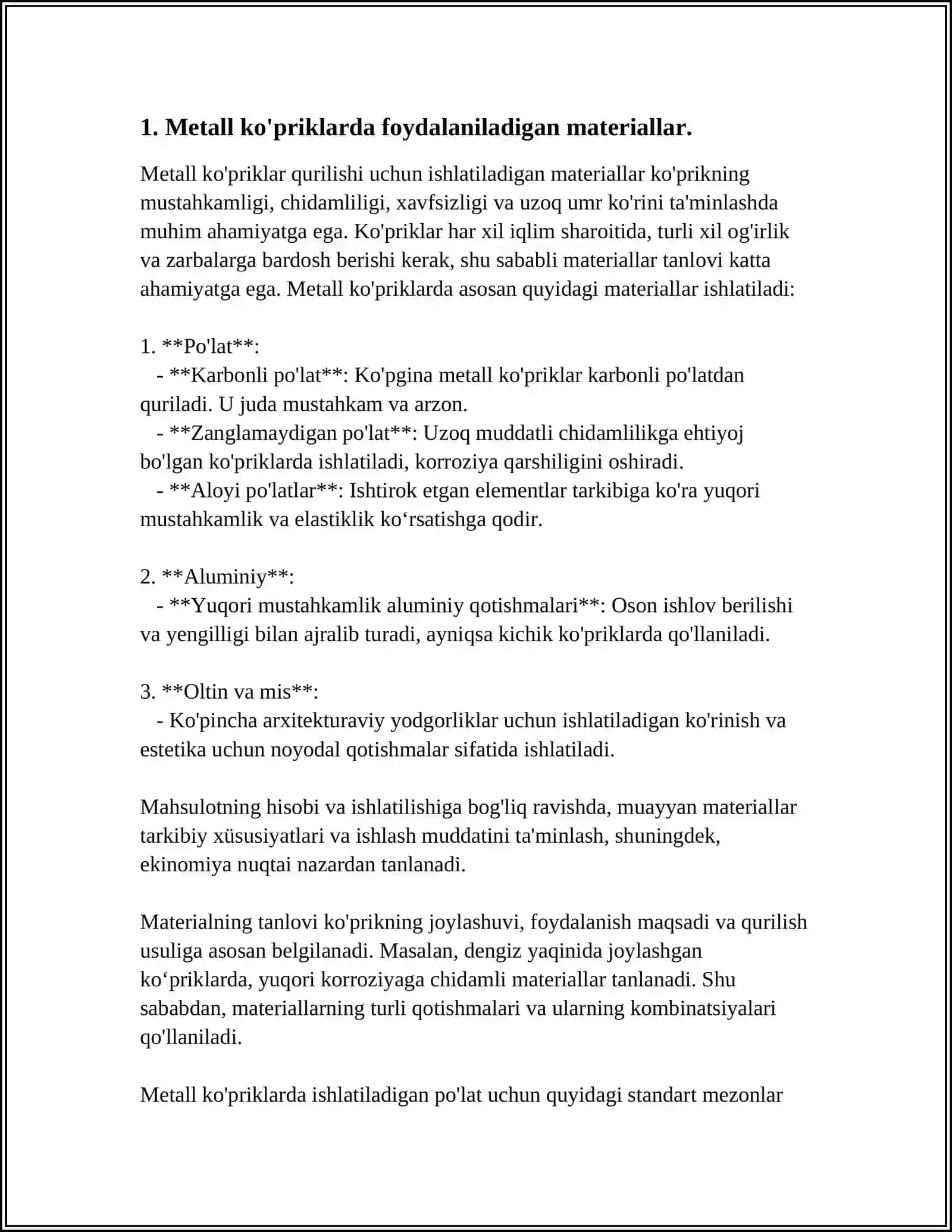 METALL KO'PRIKLARDA ISHLATILADIGAN BOLTLI PARCHIN MISLI BIRIKMALAR 3