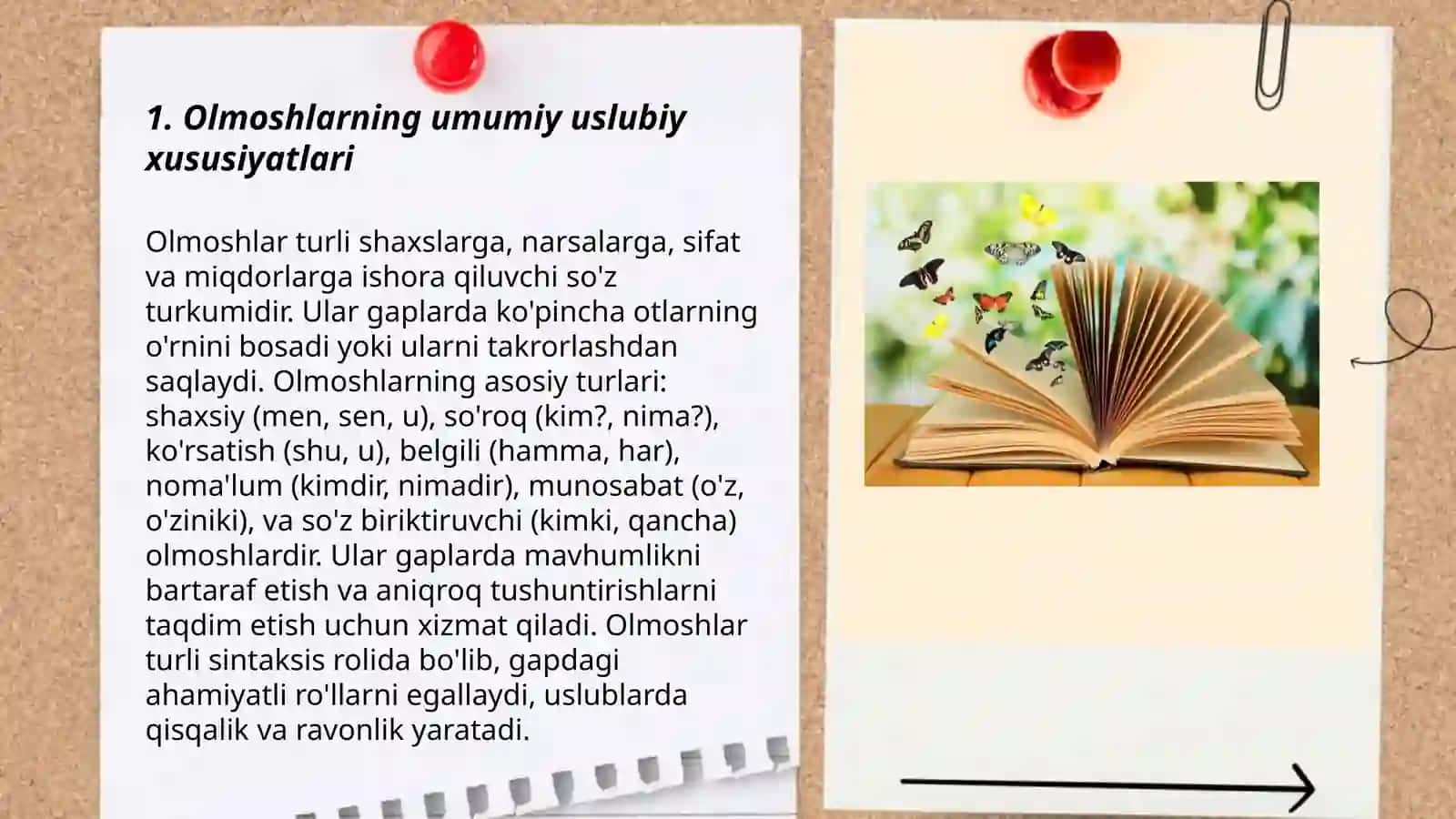 Olmosh so'z turkumining uslubiy xususiyatlari 3