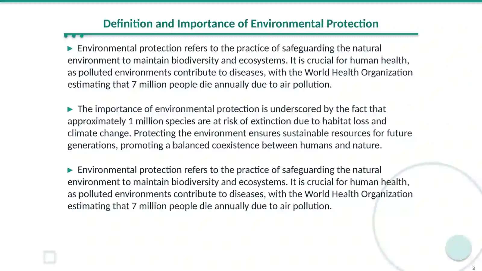 Environmental Protection 3