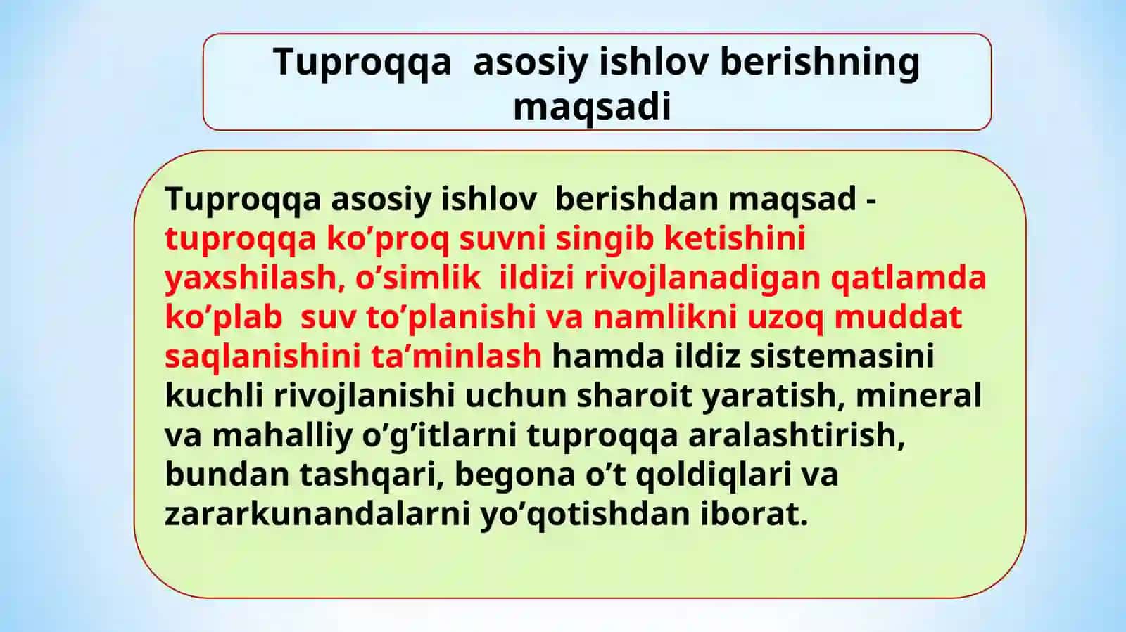 Qishloq xo’jaligini Mexanizatsiyalashtirish fan 3