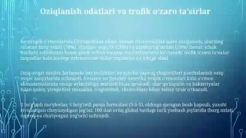 Xiropodidlar: Morfologiya va Anatomiya 3