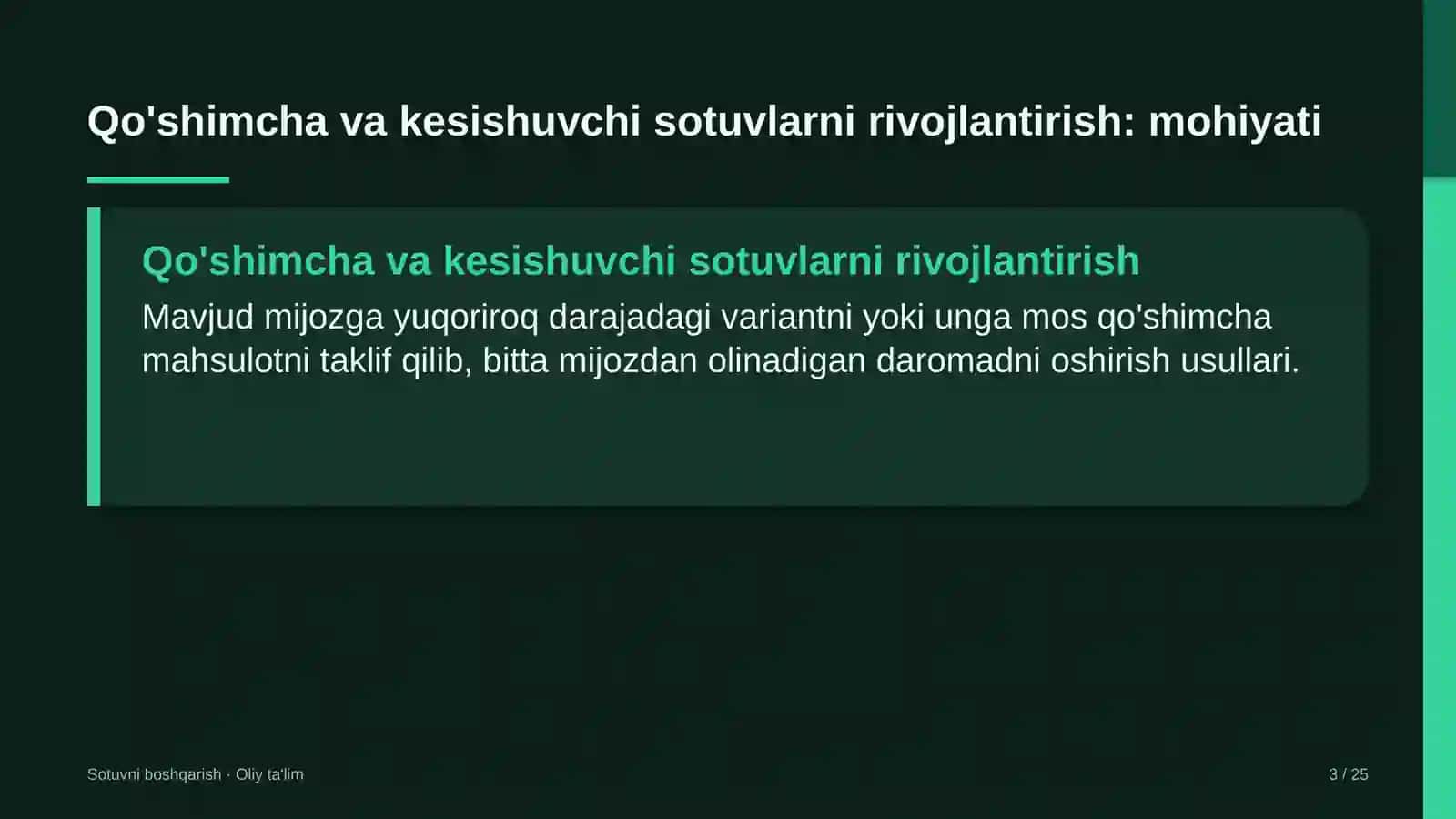 Yuqori tezlikdagi temir yo'l qatnovida qo'shimcha va kesishuvchi sotuvlarni rivojlantirish 3