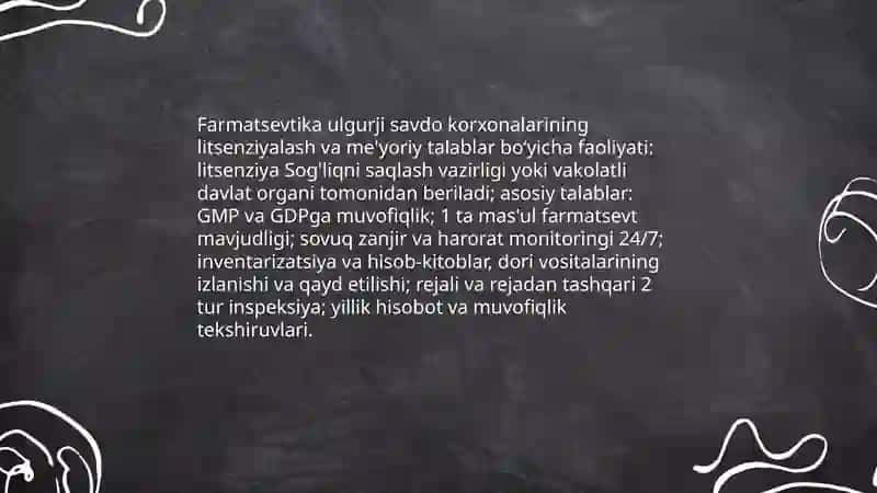 Farmatsevtika Ulug' savdo korxonalarining faoliyati 3