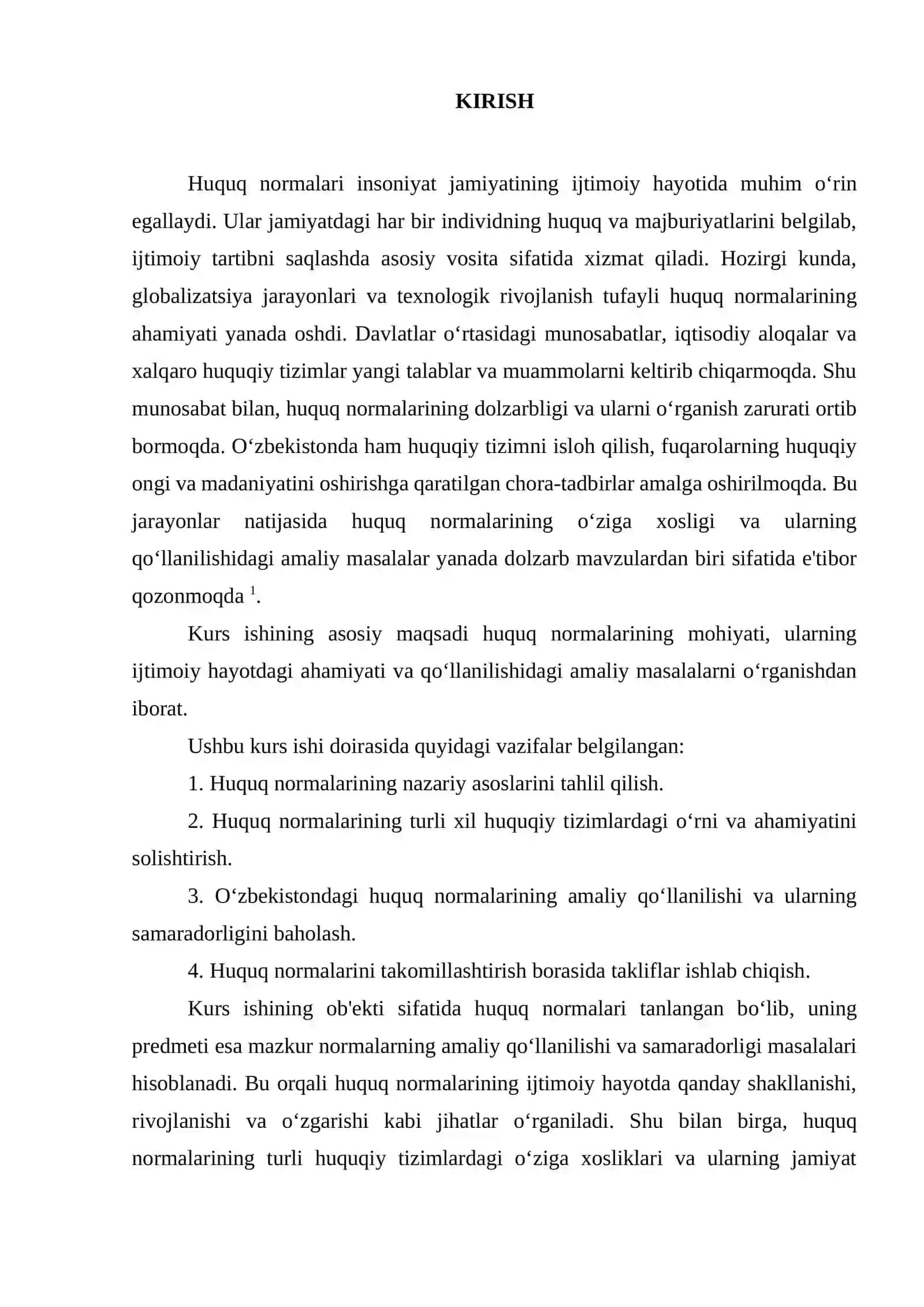 Kurs ishi «Huquq normalari» 3
