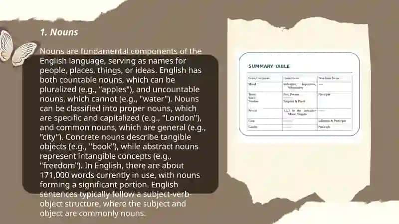 Grammatical categories 3