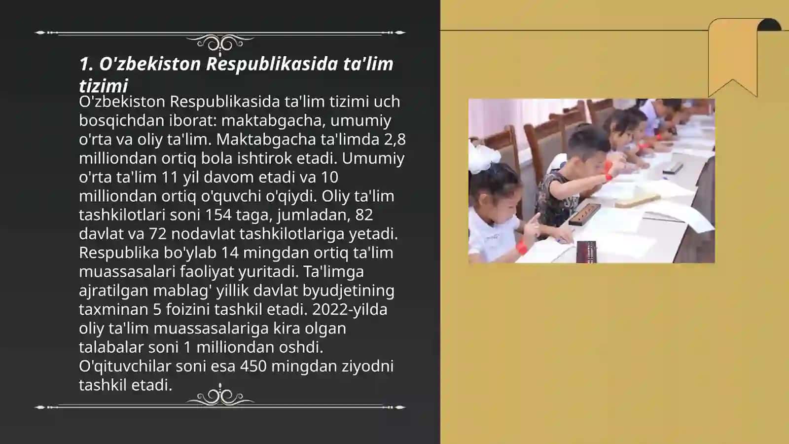 O'zbekiston Respublikasida ta'lim tizimi 3