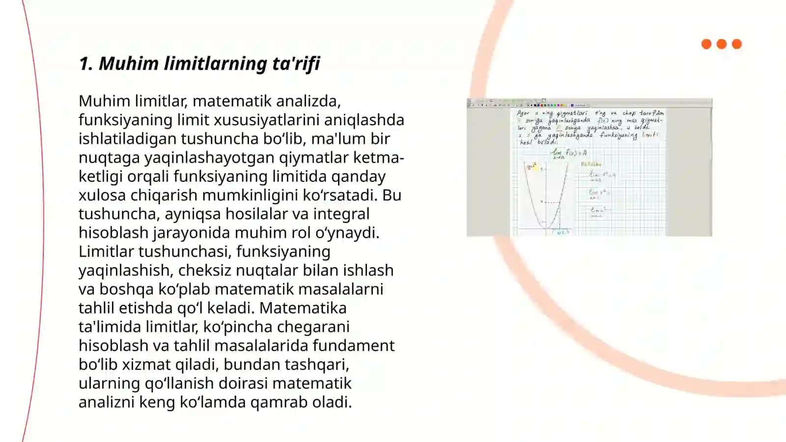 Muhim limitlar 3