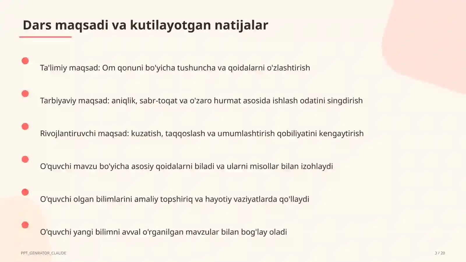 Om qonuni (8-sinf) 3