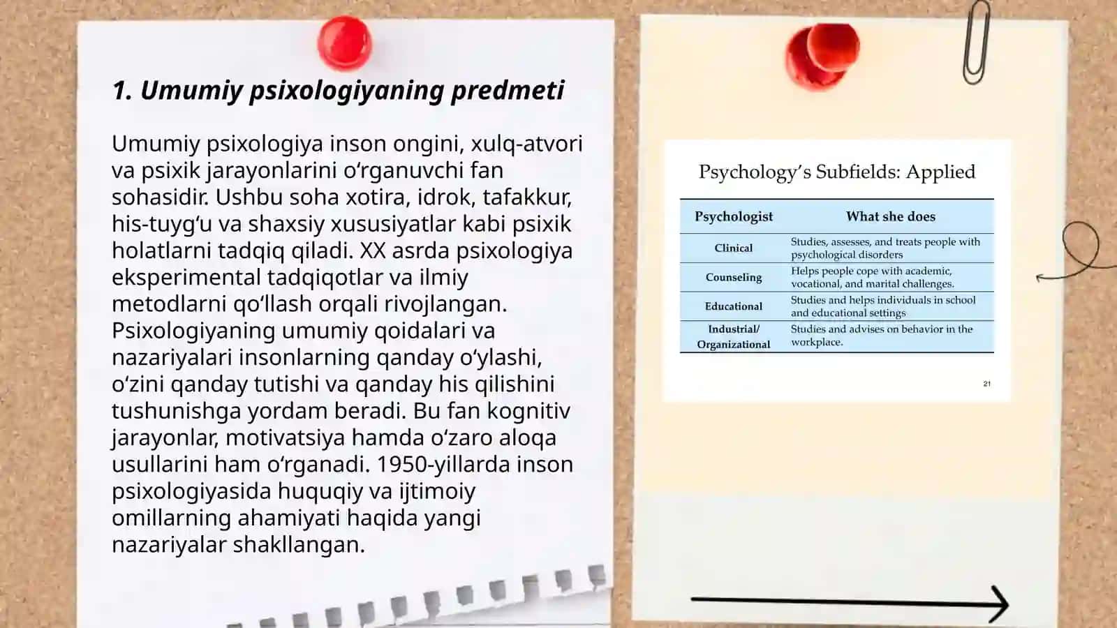 Umumiy psixologiya fanning predmenti maqsad vaxifalari tamoyillari va tadqiqot metodlari 3