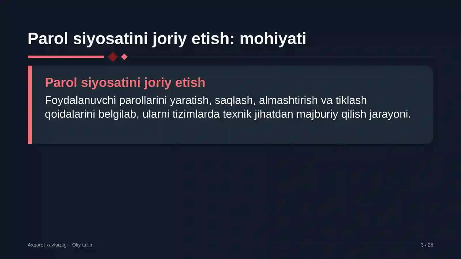Elektromobillarni quvvatlash stansiyalarida parol siyosatini joriy etish 3