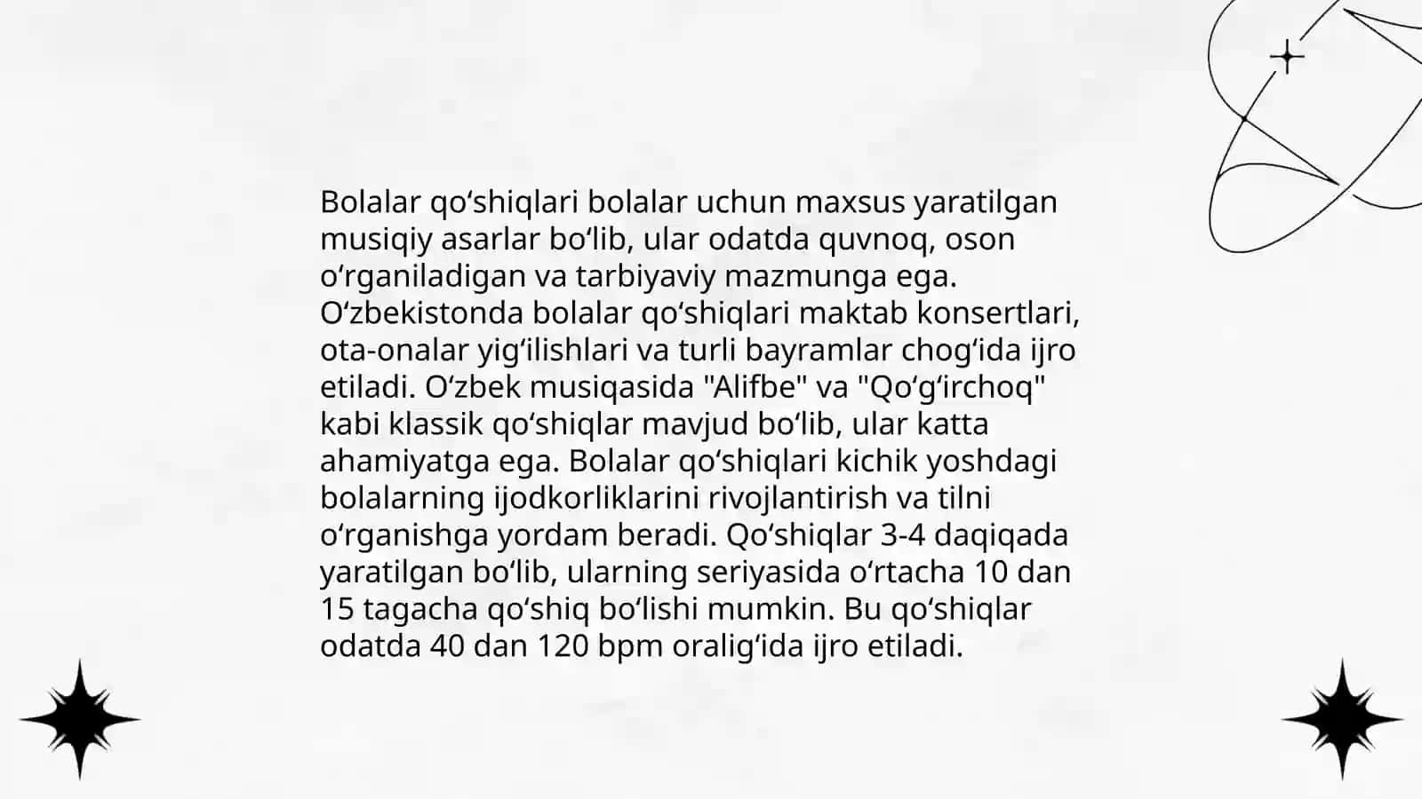 Bolalar qoʻshiqlari 3
