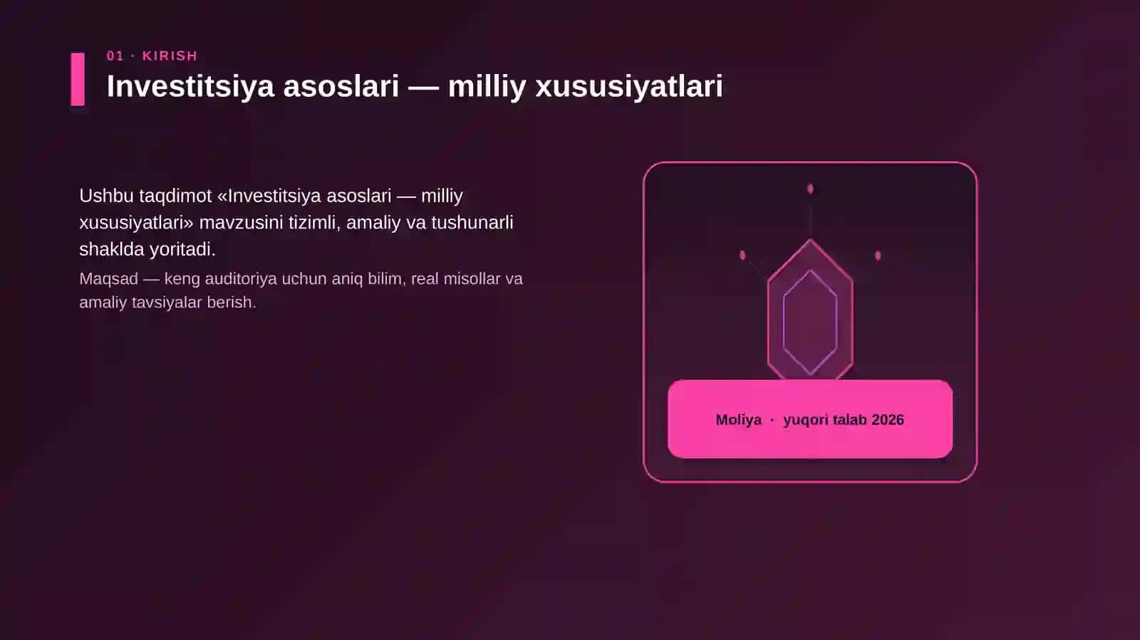 Investitsiya asoslari — milliy xususiyatlari 3