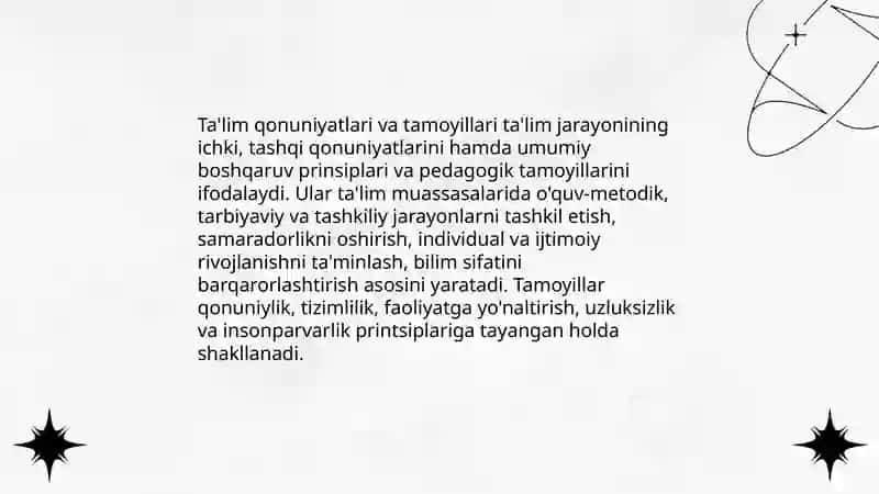 Ta’lim qonuniyatlari va tamoyillari 3