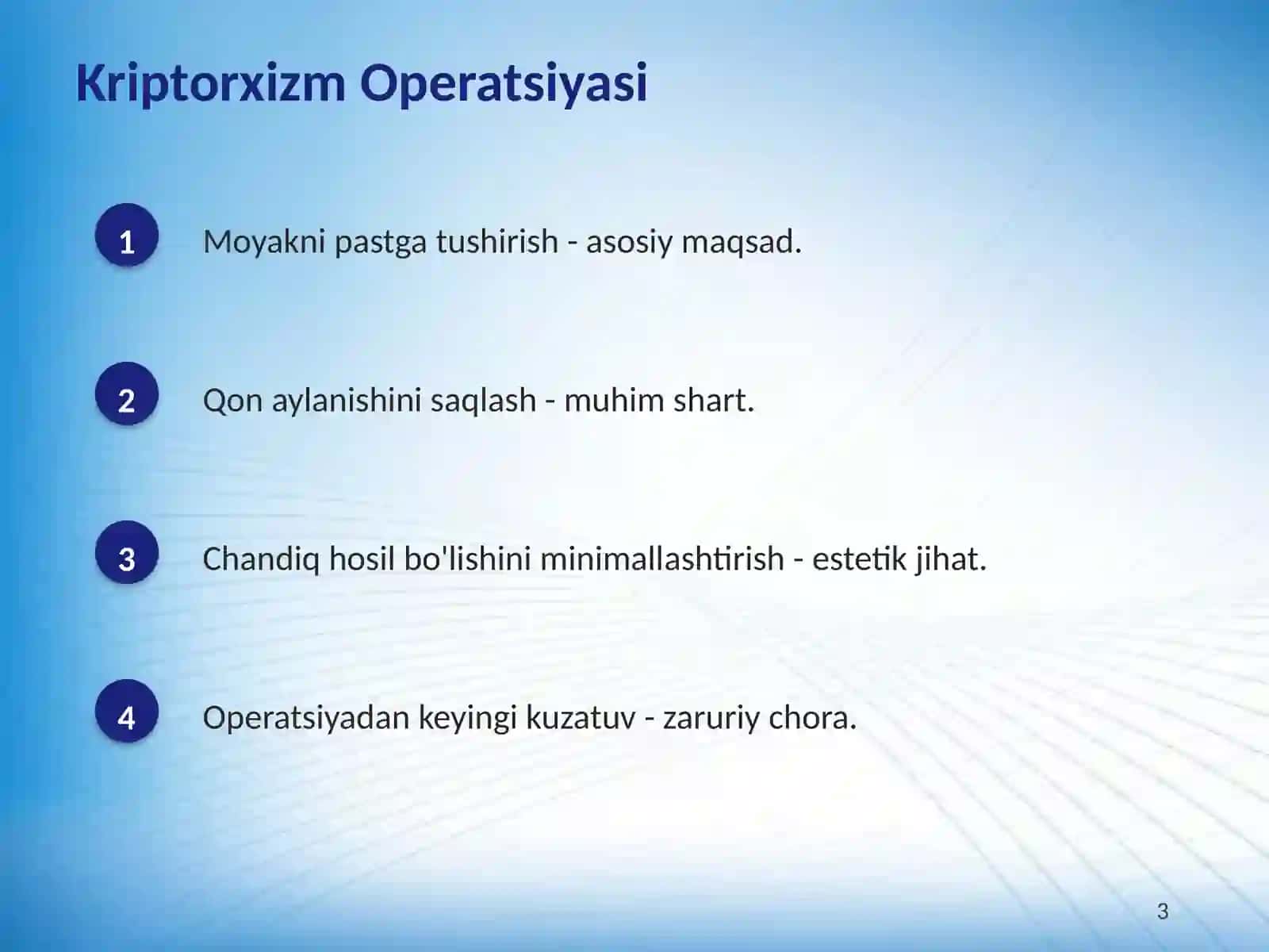 Yorg'oq Istisqosida Operatsiyalar 3