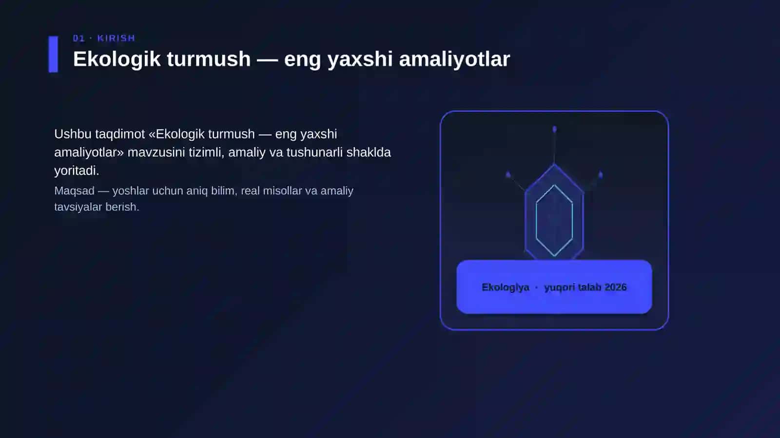 Ekologik turmush — eng yaxshi amaliyotlar 3