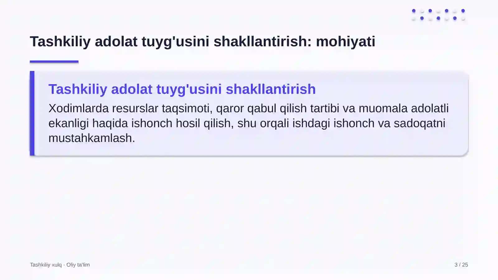 franchayzing tarmoqlarida tashkiliy adolat tuyg'usini shakllantirish 9598 3