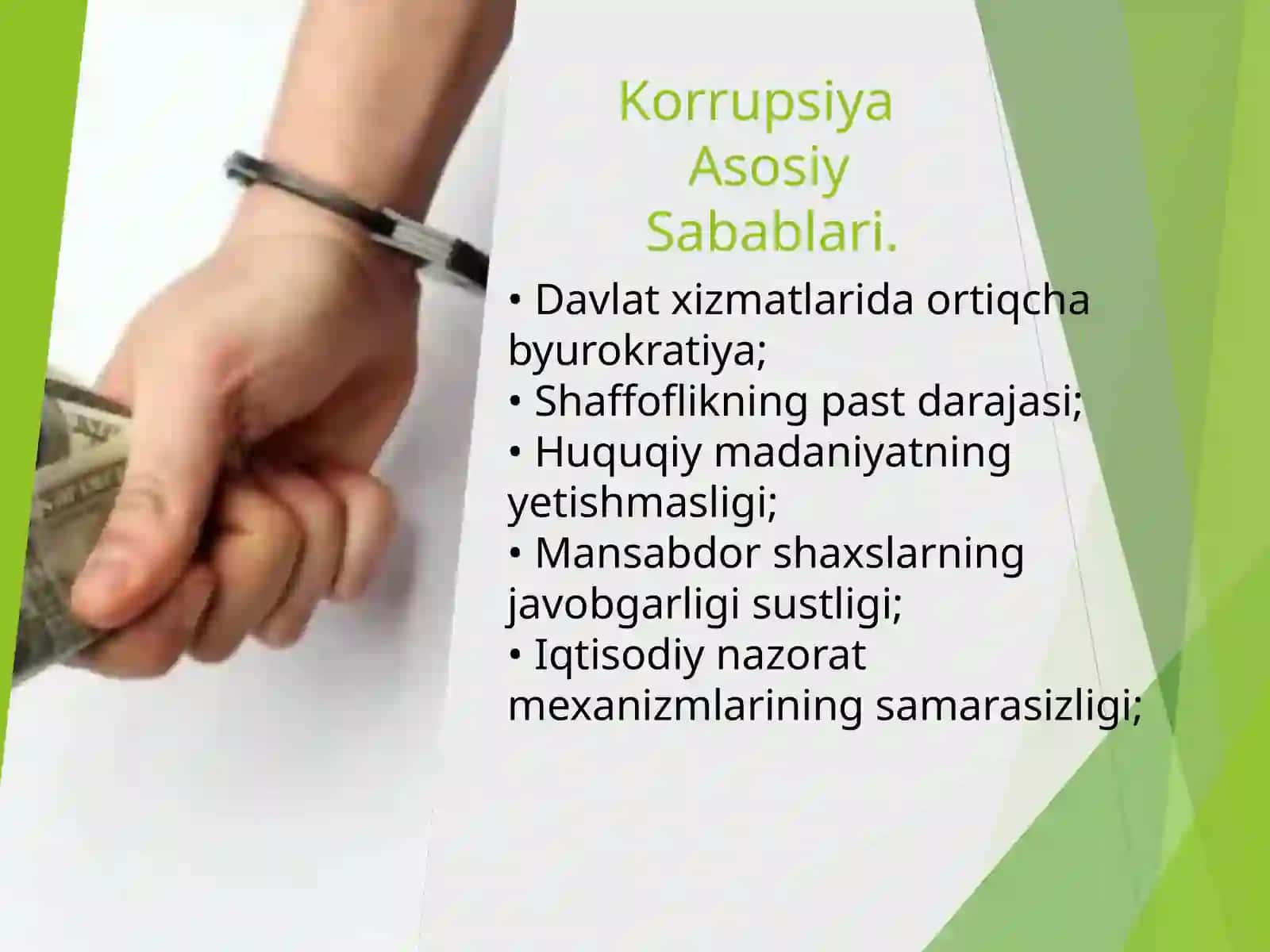 Korrupsiya va unga qarshi kurash. 3