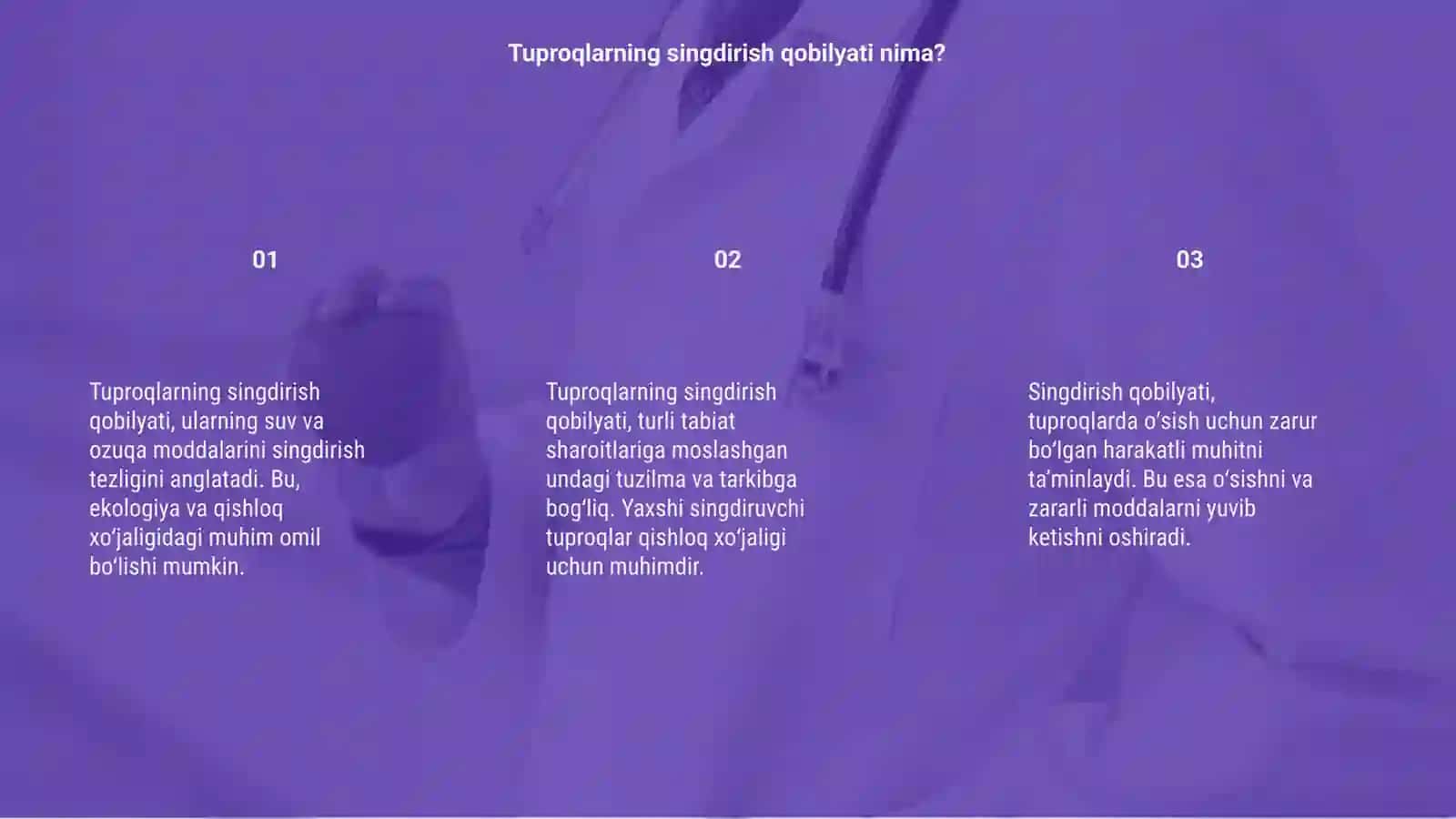 Tuproqlarning singdirish qobilyati 3