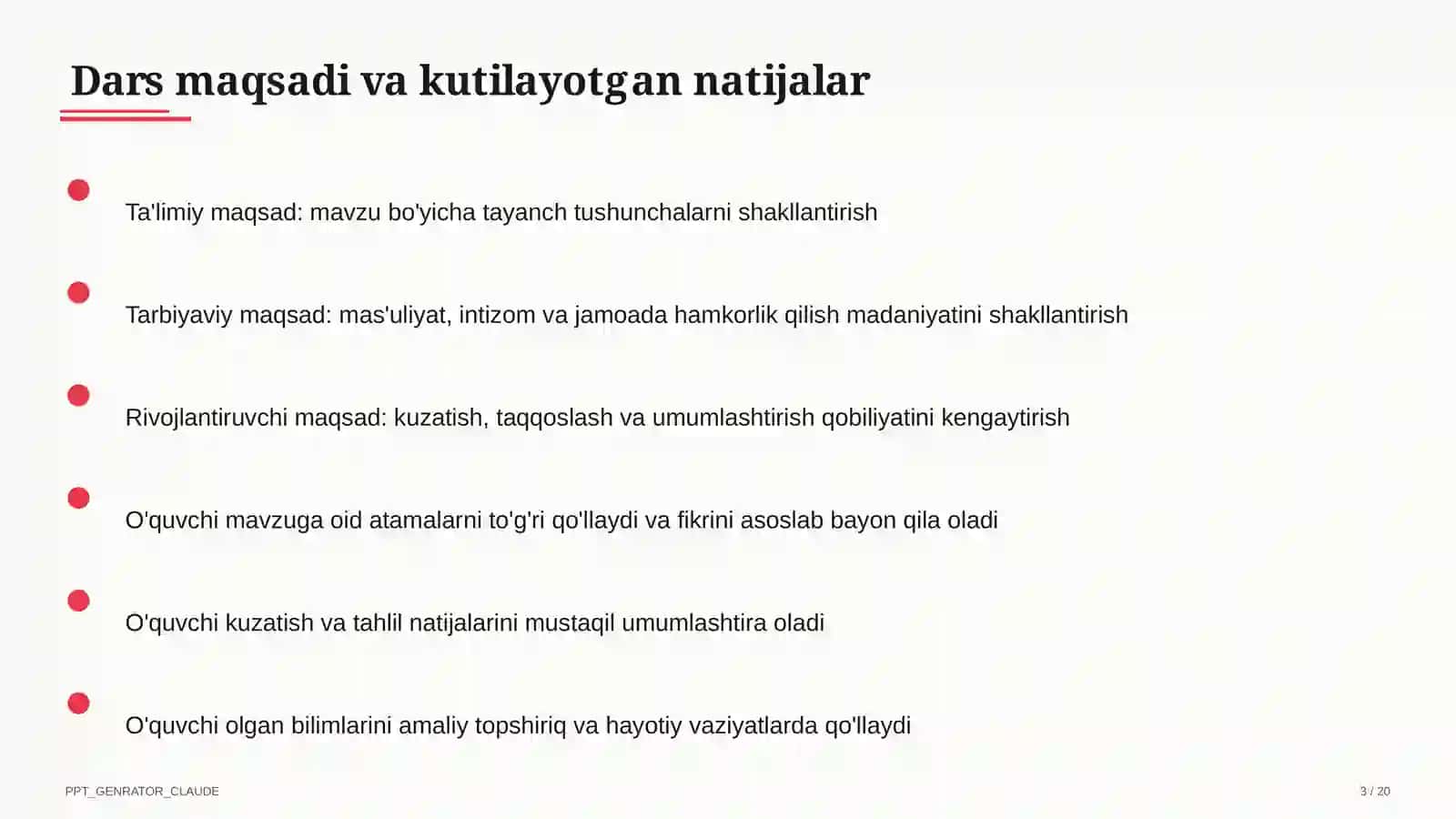 Tabiatni muhofaza qilish va barqaror rivojlanish (11-sinf) 3