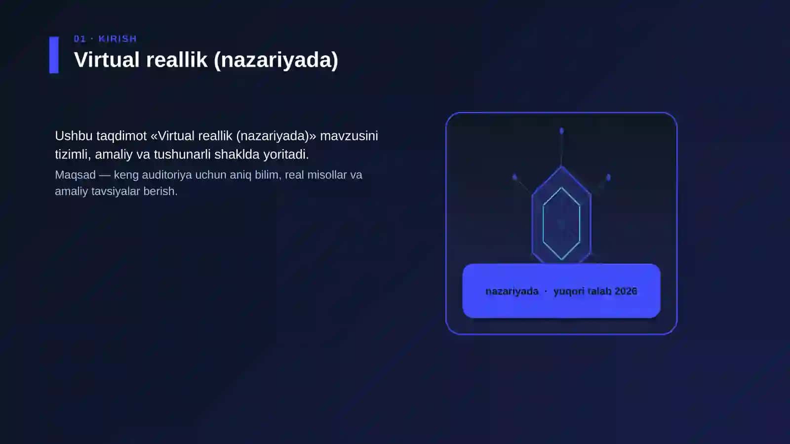 Virtual reallik (nazariyada) 3