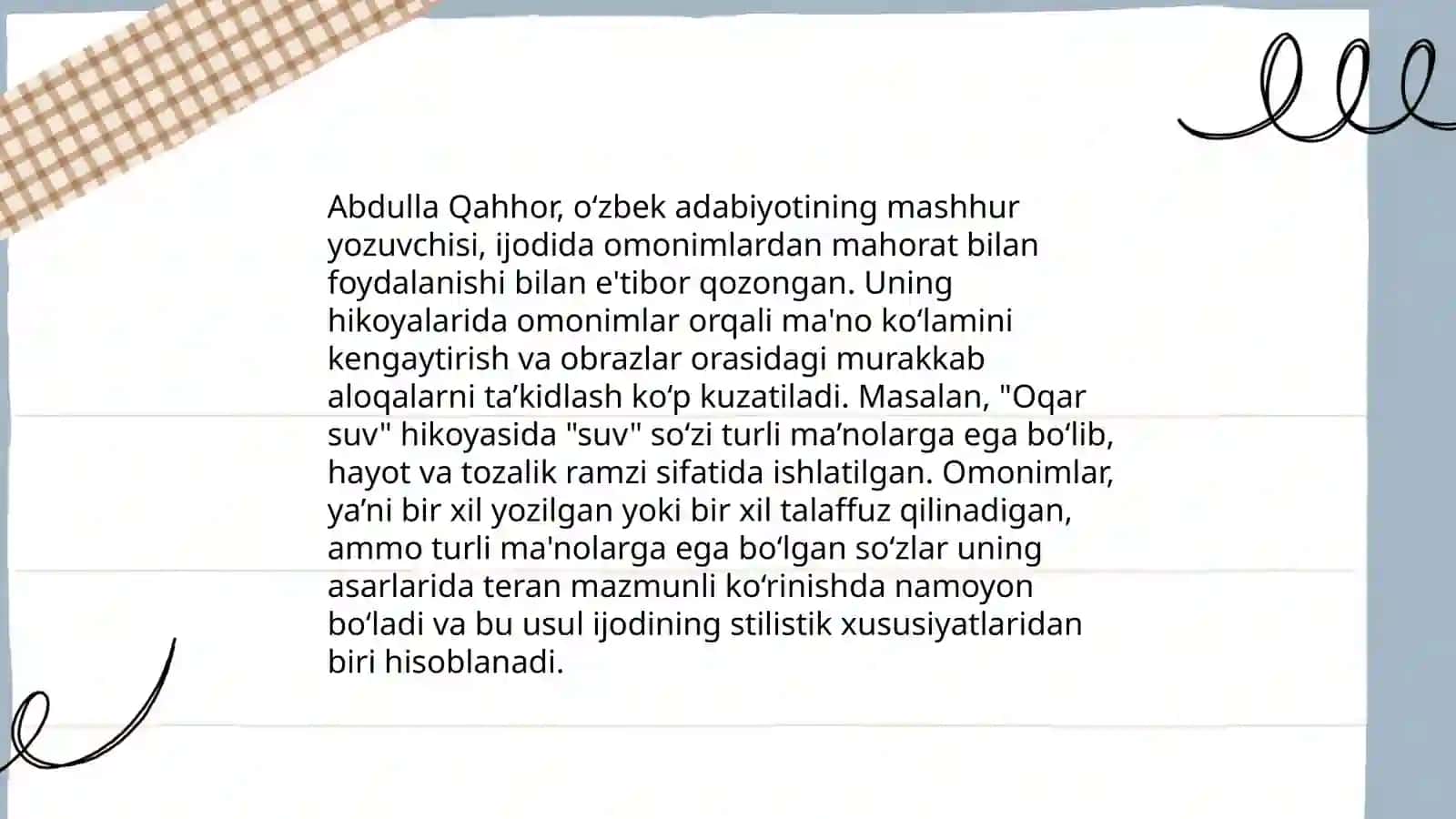Hozirgi o‘zbek adabiy tili fanidan slayd taqdimoti 3