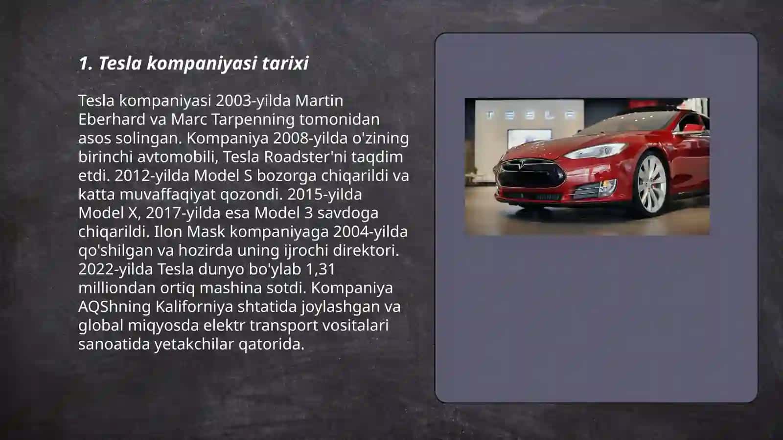 Tesla kompaniyasi tarixi 3