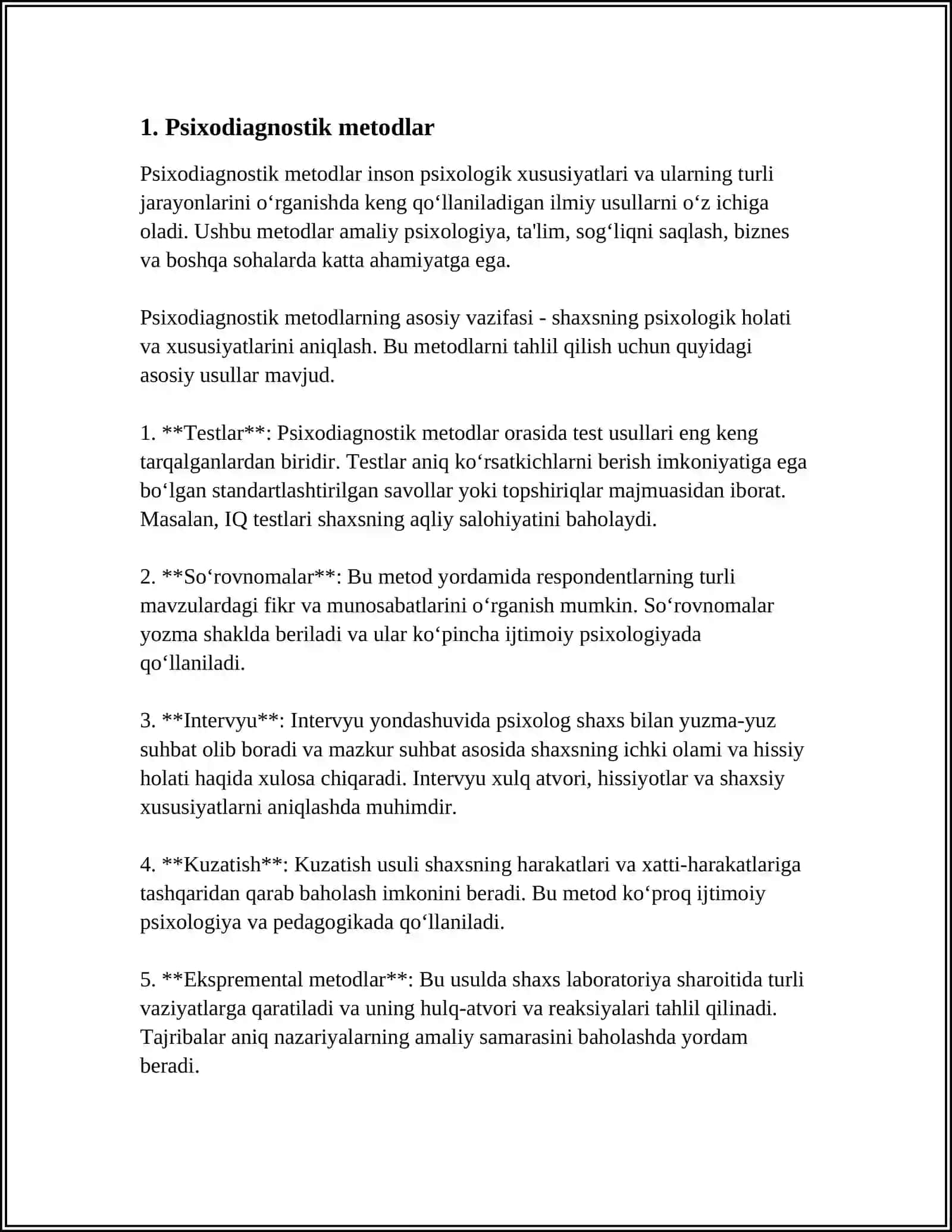 Psixologik metodlar 3