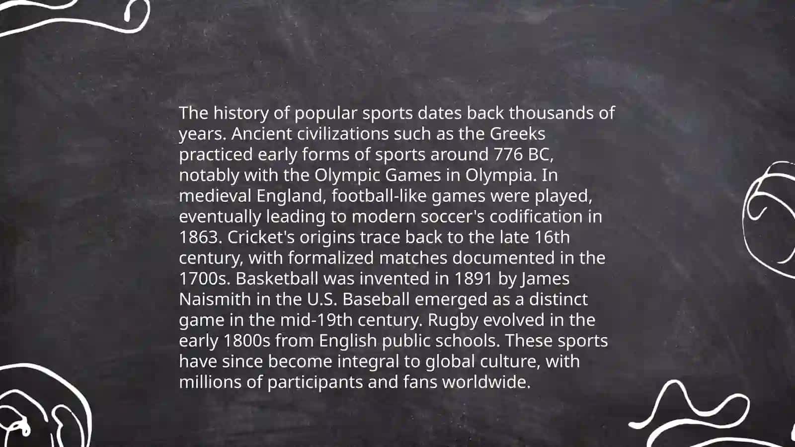Popular sports in our country 3