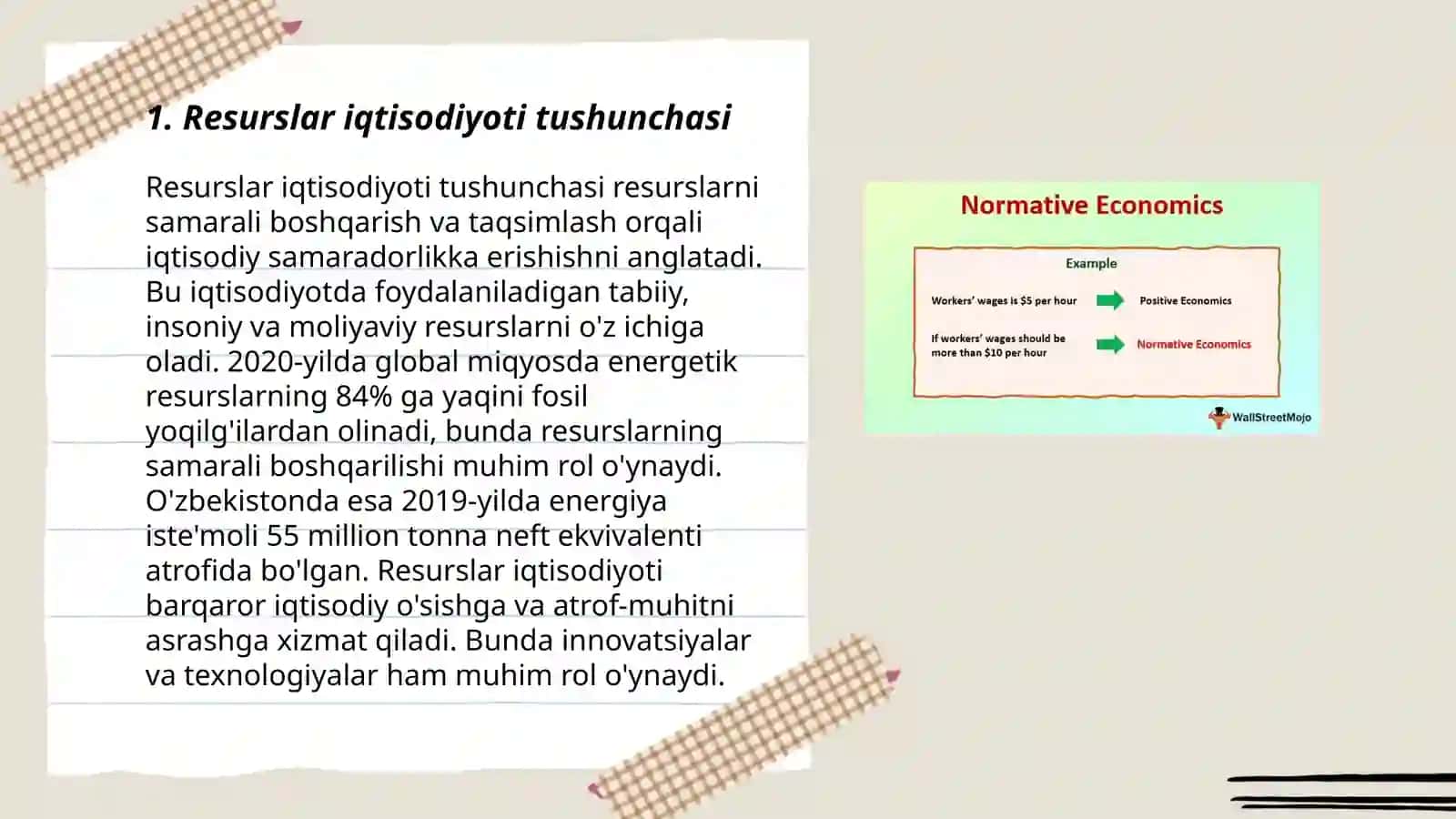 Resurslar iqtisodiyoti fanining predmeti va uslubi 3