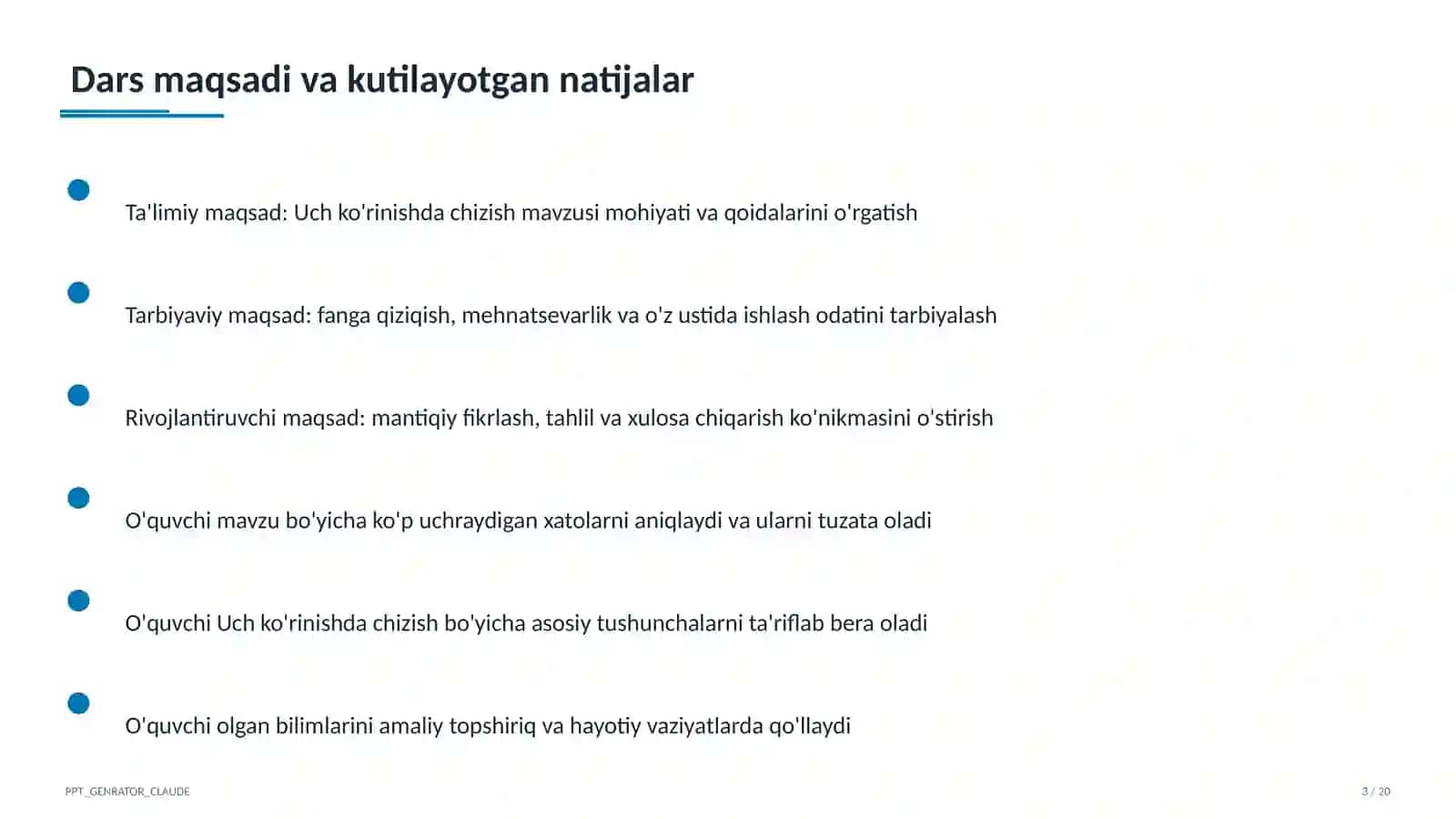 Uch ko'rinishda chizish (8-sinf) 3