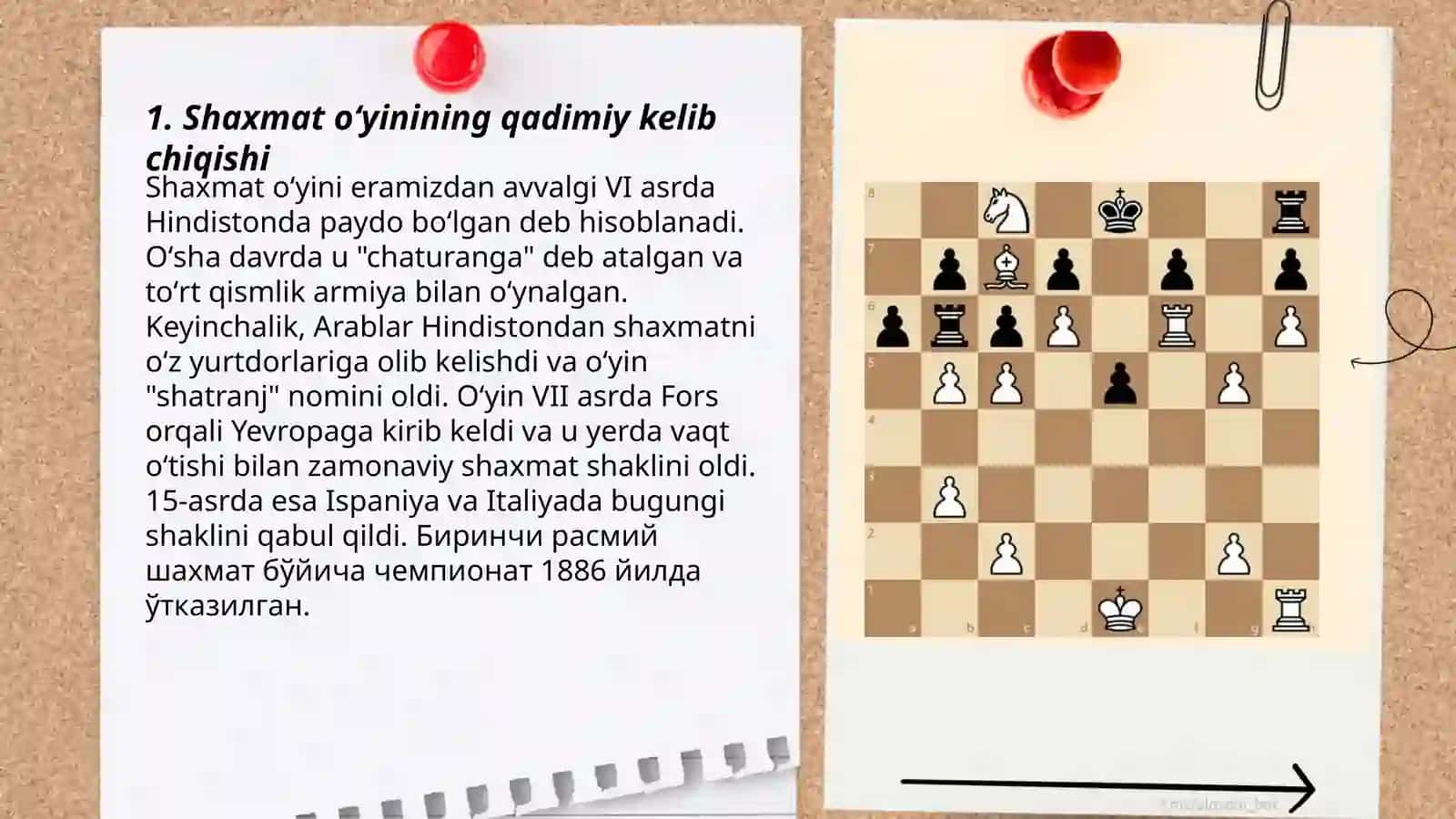 Shaxmat oʻyining paydo boʻlish va jahonda rivojlanishi 3