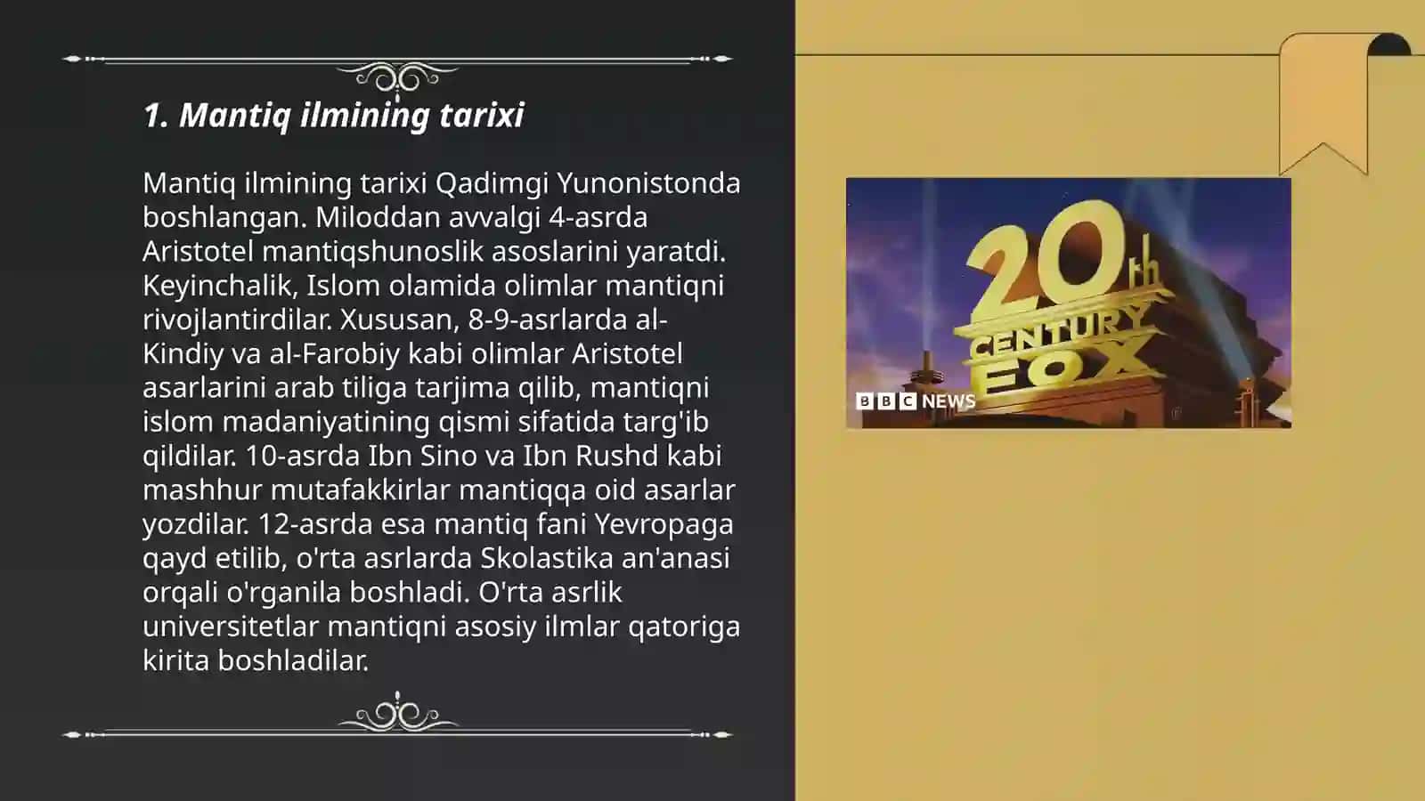 Yangi davrda mantiq ilmining rivojlanishi 3