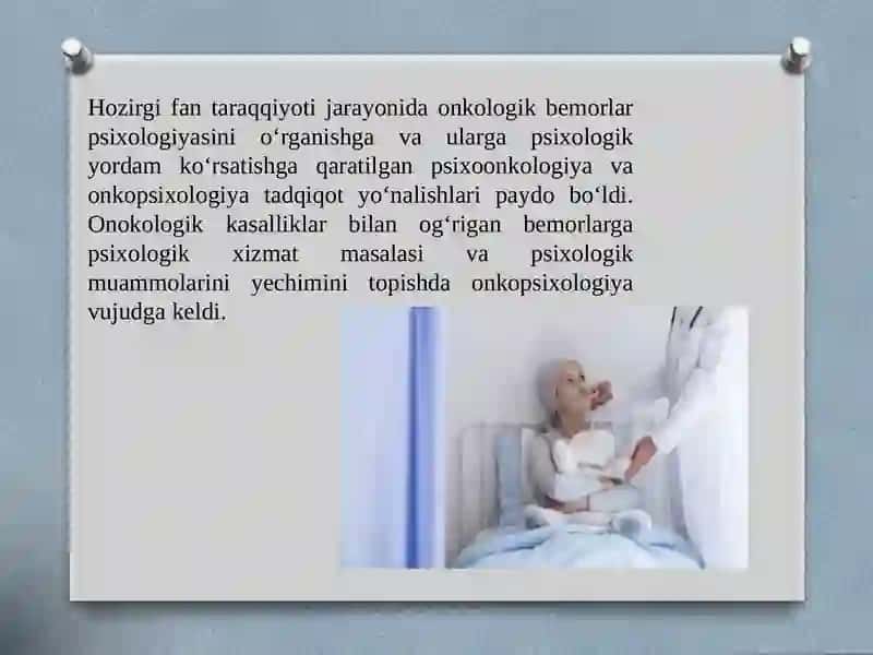Onkologik kasalliklar bilan og’rigan bemorlarning psixologik xususiyatlari 3